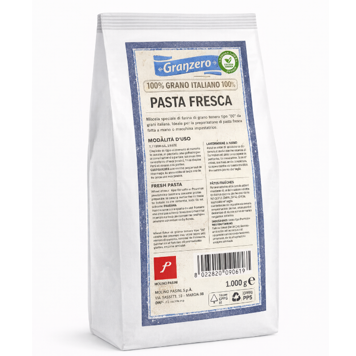 Mjöl för Pasta, Glutenfritt (Pasini - 1 kg x8)