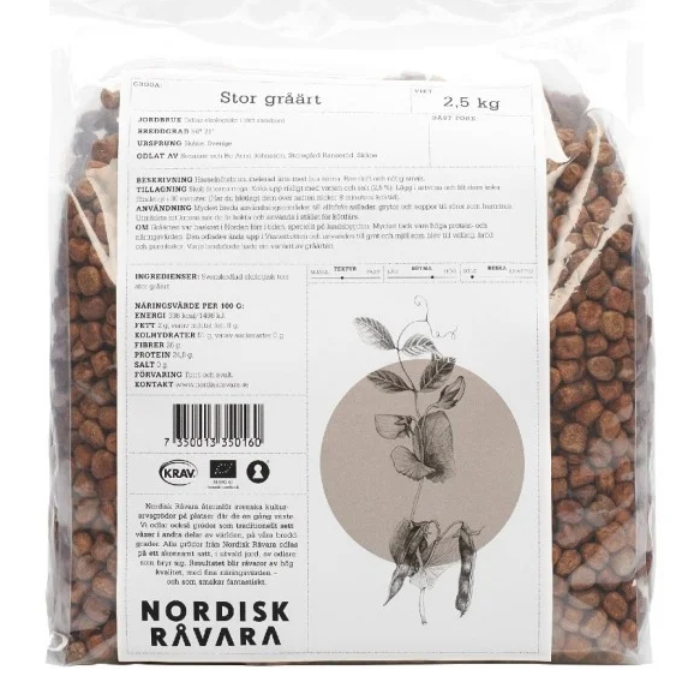 Stor Gråärt Eko (Nordisk Råvara - 2,5kg)