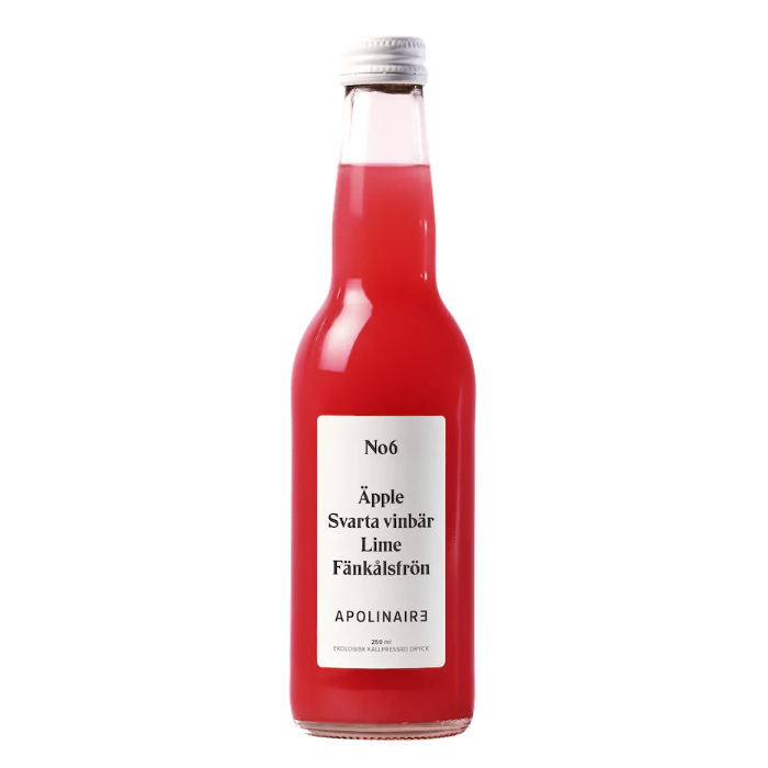 Nr 6 Svartvinbär/Lime/Fänkålsfrö 33cl x 12st