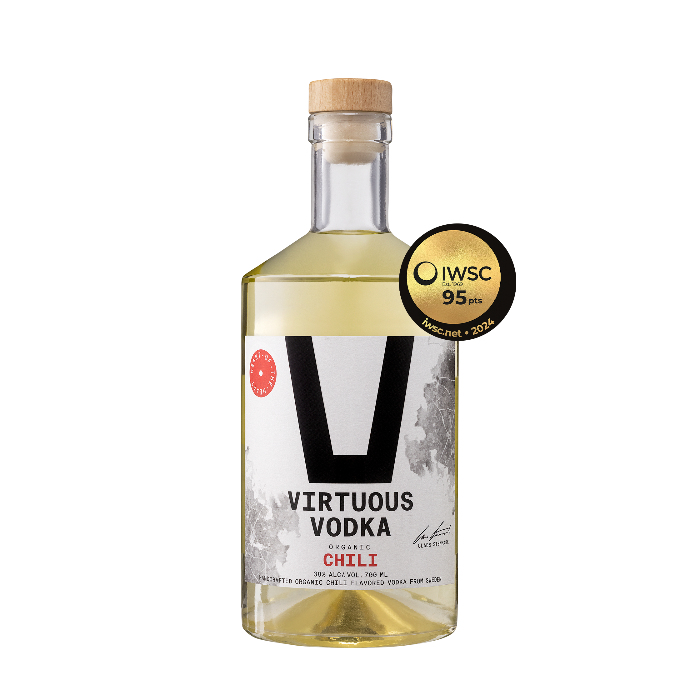 Virtuous Vodka Chili 70cl (Organic 38% ABV)