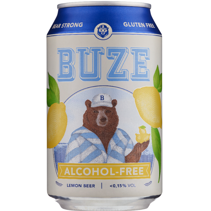 Buze Lemon-Beer alkoholfri-öl & glutenfri 33 CL