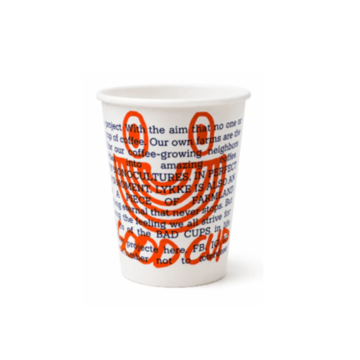 Pappersmugg TA 8oz LYKKE 2026 1350st/krt