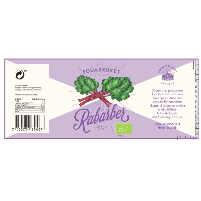 Sodabruket Rabarber