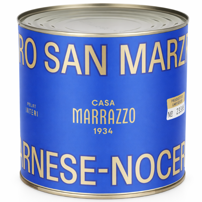 San Marzano Tomater Marrazzo, förpacking om 6 x 2.56 kg/burk. Sv
