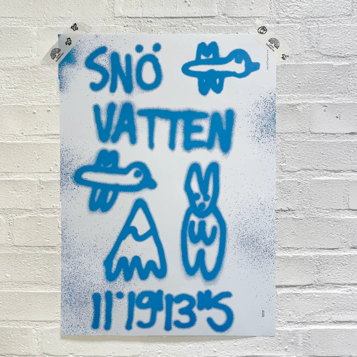 Affisch SNÖVATTEN 50x70