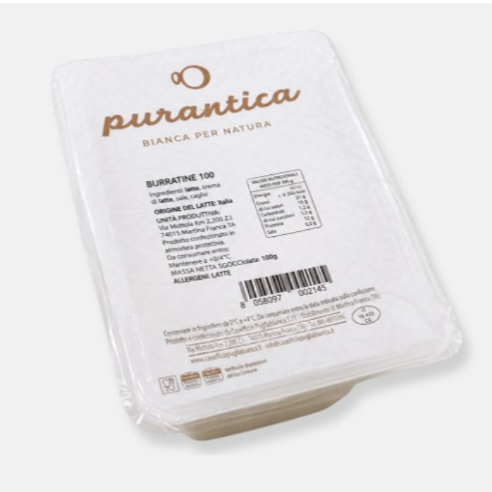FRYST*  Burrata 3x100g, 2,4kg/krt Purantica (Ignalat)
