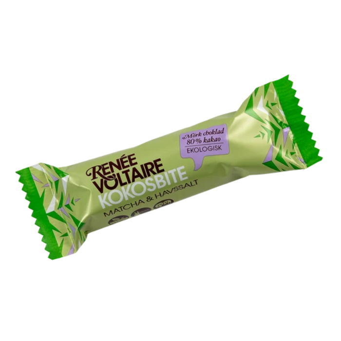 Kokosbite - Matcha & Havssalt 40g (24) EKO