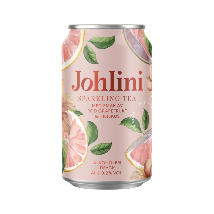 Sparkling tea Röd grapefrukt & Hibiskus 330 ml brk