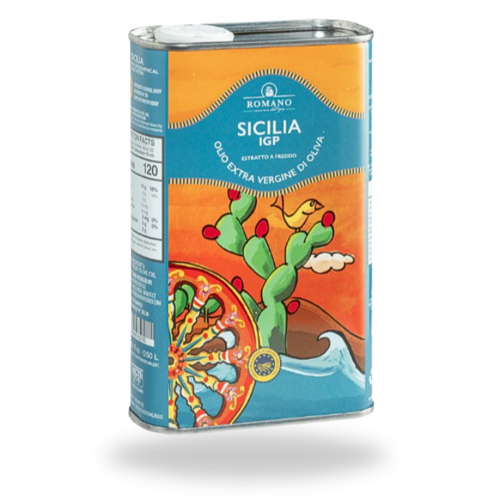 Extra Jungfru Olivolja Sicilia IGP  (Romano - 0,5 lt burk)