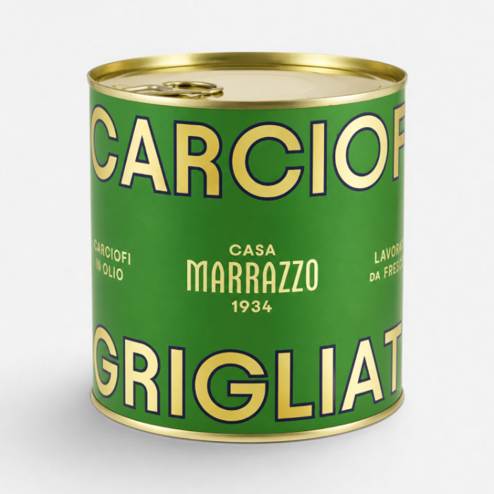 Grillad kronärtskocka i bitar  (Marrazzo, 750 gr burk)