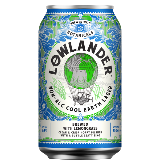 Lowlander Cool Earth Lager 0.3% (Glutenfri)