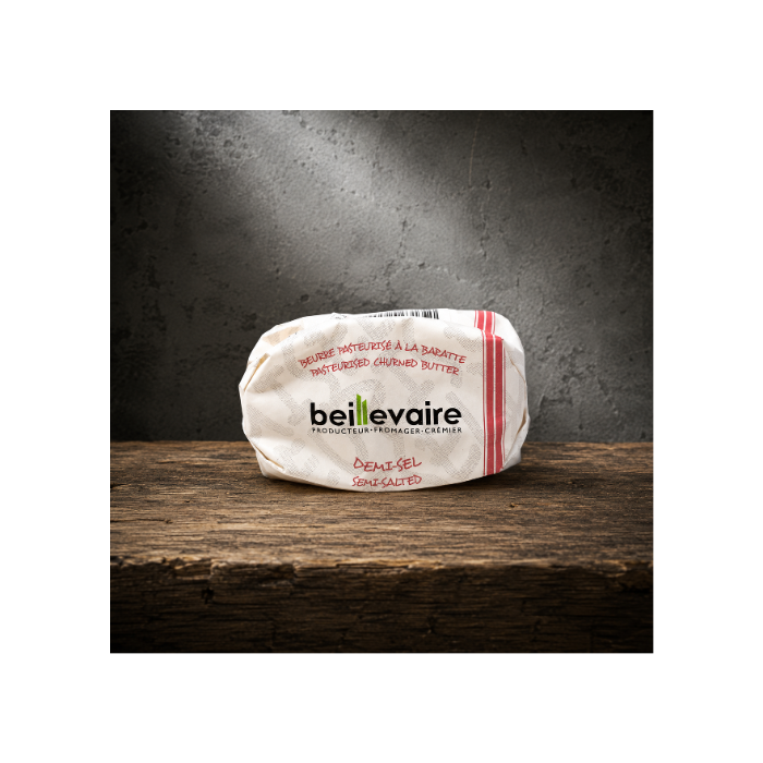 Beillevaire smör opast saltat röd 125g