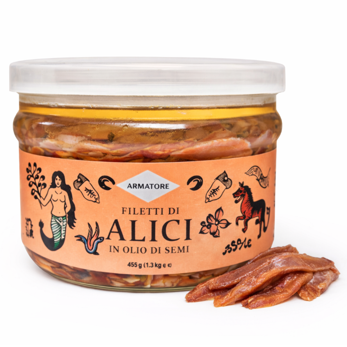 Alici/ Sardeller i olja (Armatore - 1300 gr)