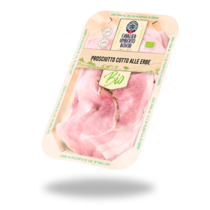 Kokt skinka m örter/Cotto alle erbe skivad EKO ( Umberto Boschi - 6x 80 g )