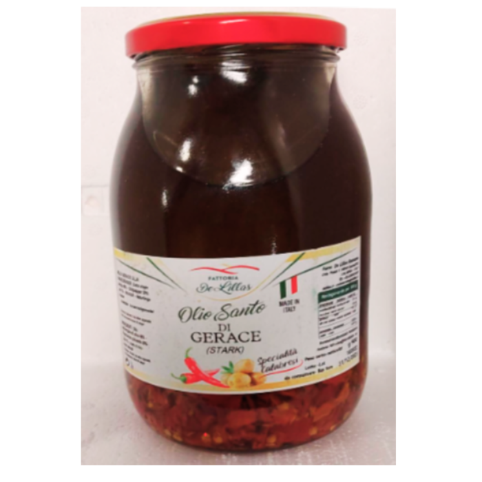 Stark chili i olja (De Lillas) - Olio Santo 1000gr