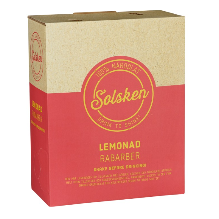 Lemonad Rabarber/citron 3L BIB