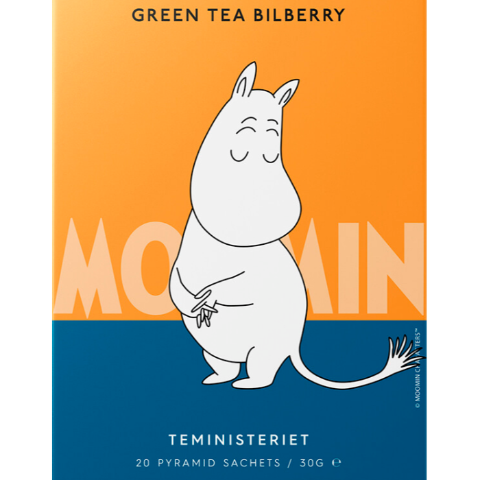 MOOMIN GREEN TEA BILBERRY PYRAMID