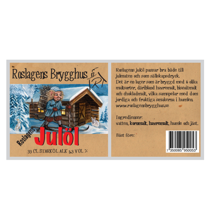 Roslagens Julöl 5,3% (24 st per kartong)