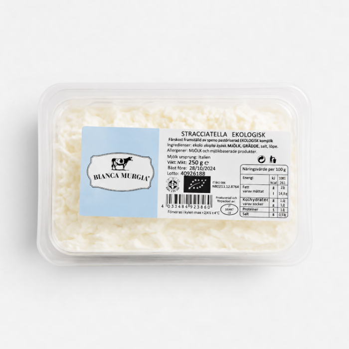 Stracciatella komjölk Eko (Maldera - 250gr), 2,5 kg/krt