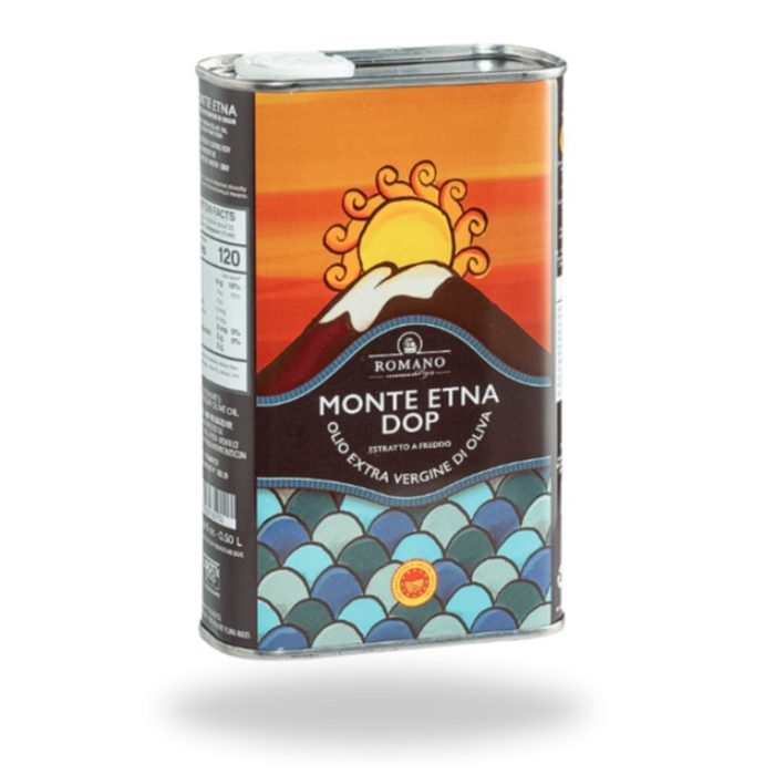 Bv. Extra Jungfru Olivolja Monte Etna DOP  (Romano - 0,5 lt burk)