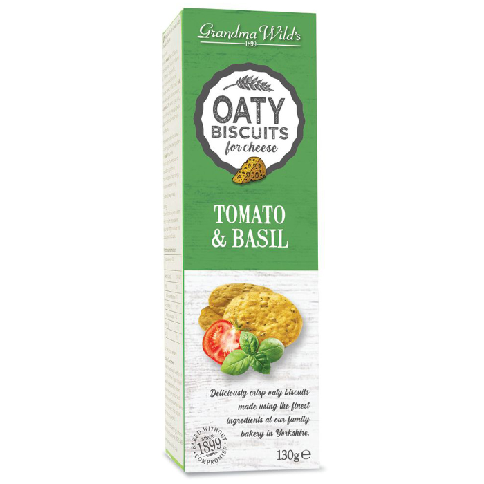 Grandma Wild's Oaty Biscuits Tomato & Basil