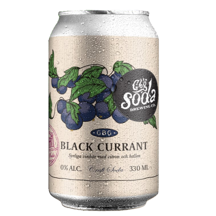 GBG Soda Black Currant 33 cl burk
