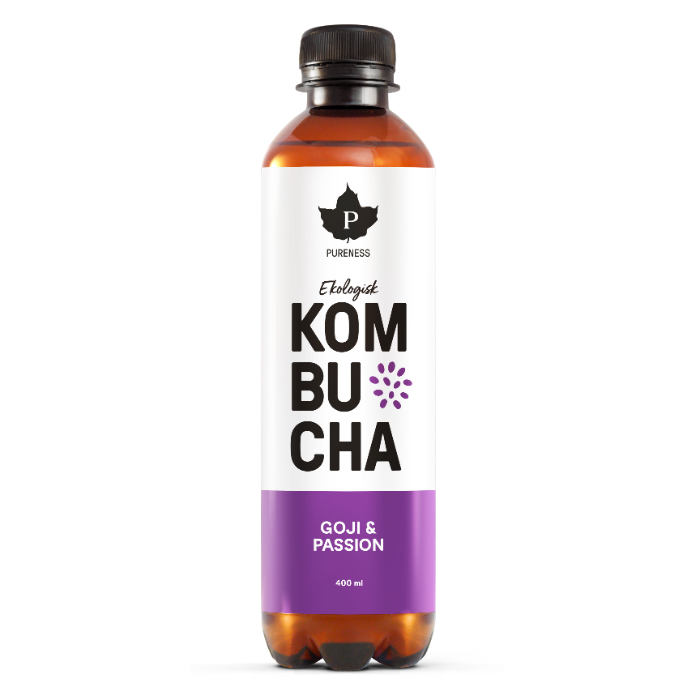 Ekologisk Kombucha, Goji & Passion 400 ml x 12 st