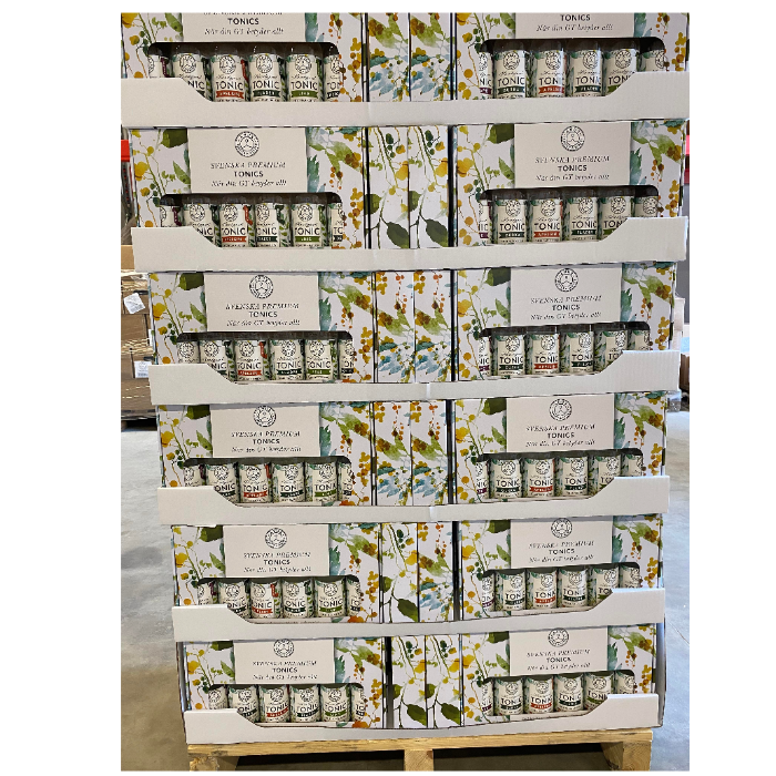 Expo med 42 st Åhus Tonics 6-Pack & 42 st Åhus Mixers 6-pack