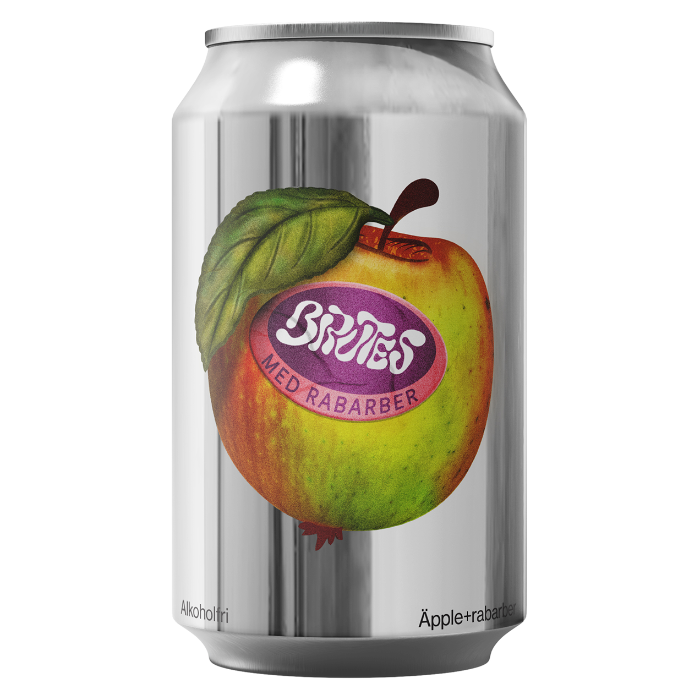 Brutes - Äpple och rabarber - Alkoholfri - 33cl