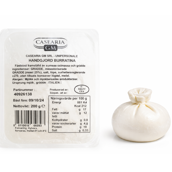 Burrata 100g (Maldera ) 100g x 2/ask /2kg per krt
