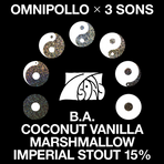 Omnipollo x 3 Sons, 7 Sons Imperial Barrel Aged Coconut Cocoa Vanilla Marshmallow Imperial Stout 15% (Fat 10L)