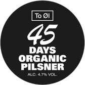 To Øl -45 Days Organic Pilsner 4,7% 30 l KeyKeg EKO