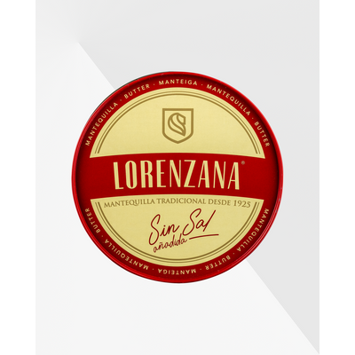 Lorenzana Mantequilla smör utan salt 250g0
