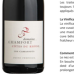 Chamfort - Cotes du Rhone 2022 "Les Camassots"