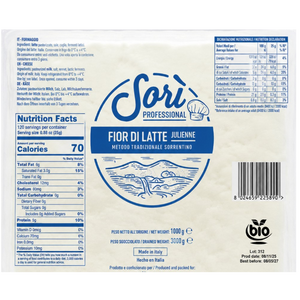 Fiordilatte Julienne/Taglio Napoli Eko Fryst (Sorí - 3kg)