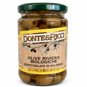 Oliver, Leccino i saltvatten urkärnade Riviera EKO, 130g (Merano)