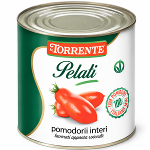 Tomater,Pelati skalade 6x2500gr (La Torrente )