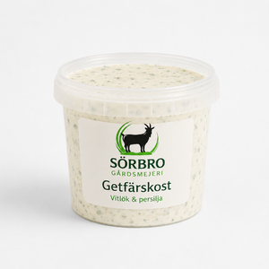 Sörbro 1014 Getfärskost vitlök persilja 150g, EKO.