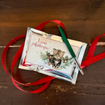 Tevykort God Jul katt