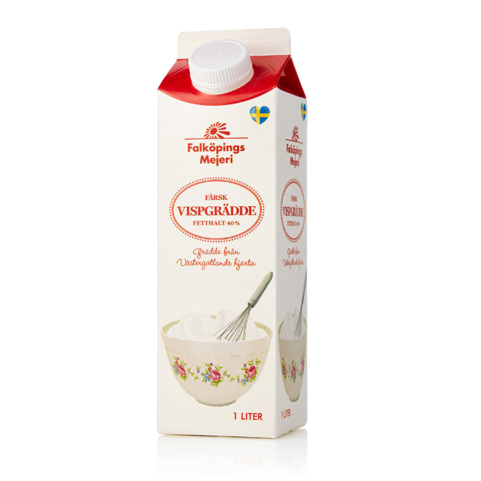Grädde 1 liter x 6  (Falköping)