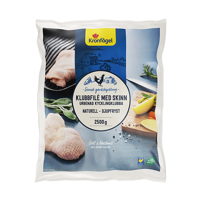 Kycklingklubbfilé/Stek med skinn