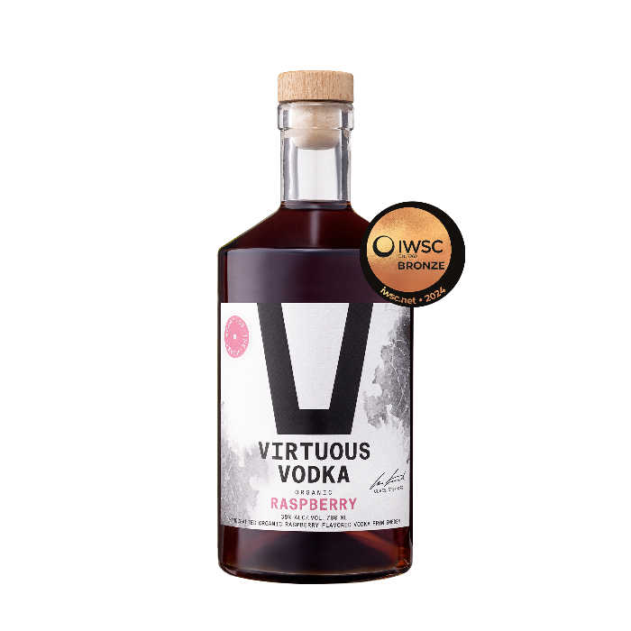 Virtuous Vodka Rasberry 70cl (Organic 38% ABV)