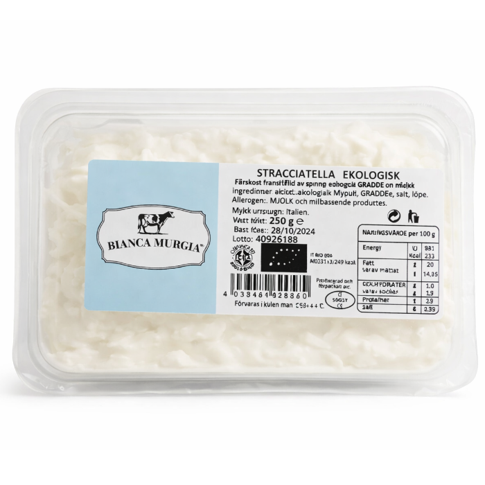 Stracciatella komjölk Eko (Maldera - 250gr), 2,5 kg/krt