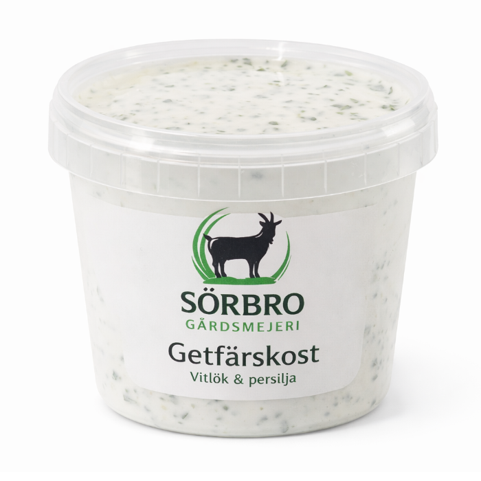 Getfärskost vitlök persilja 150g, EKO. Sörbro