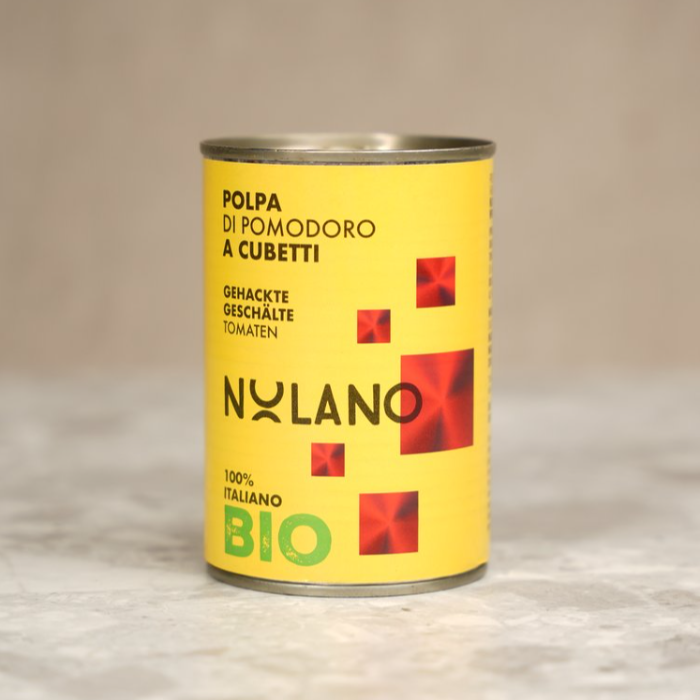 Tärnade tomater EKO (Nolano, 400 gr burk)