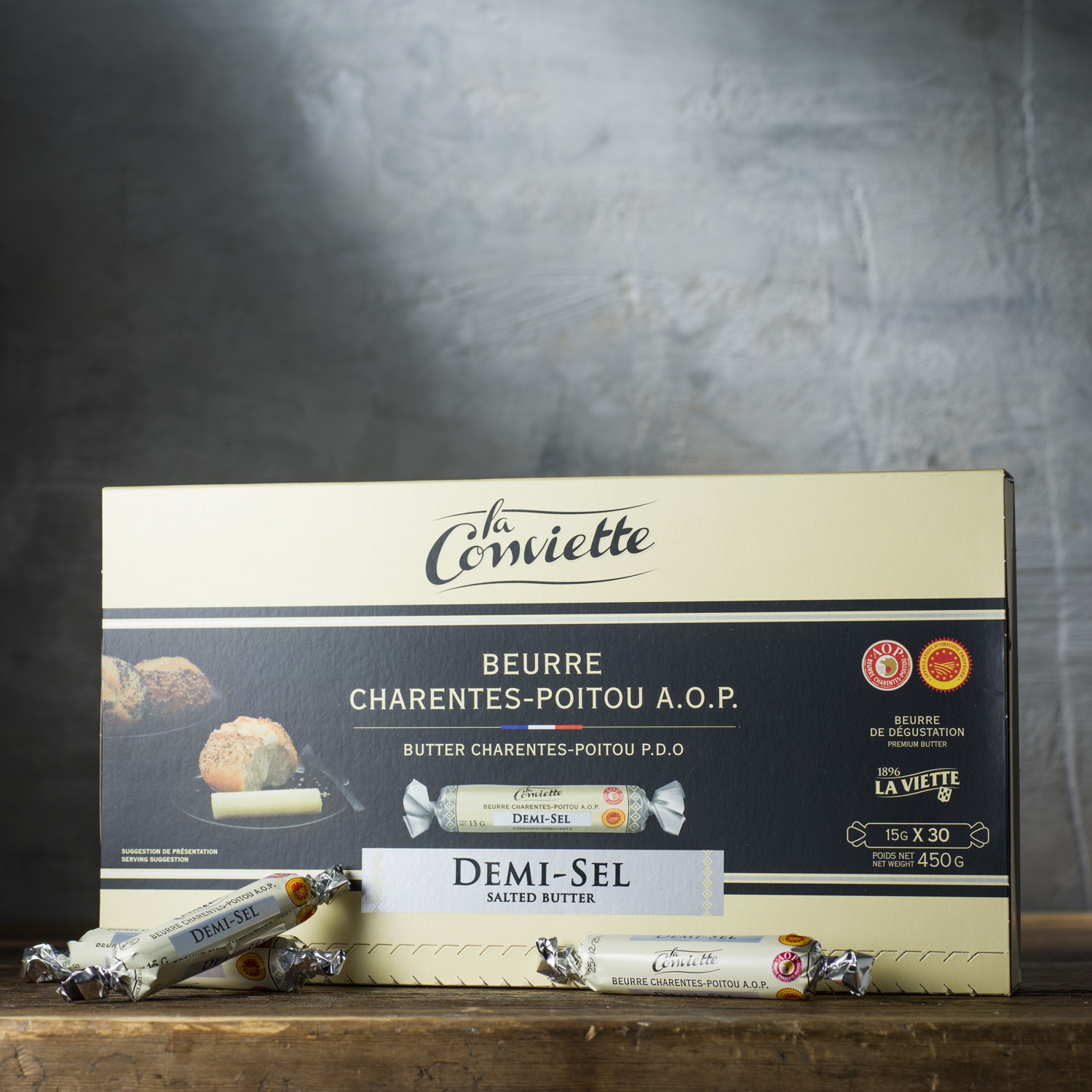 Smör portion15gx30x4 Conviette demi sel