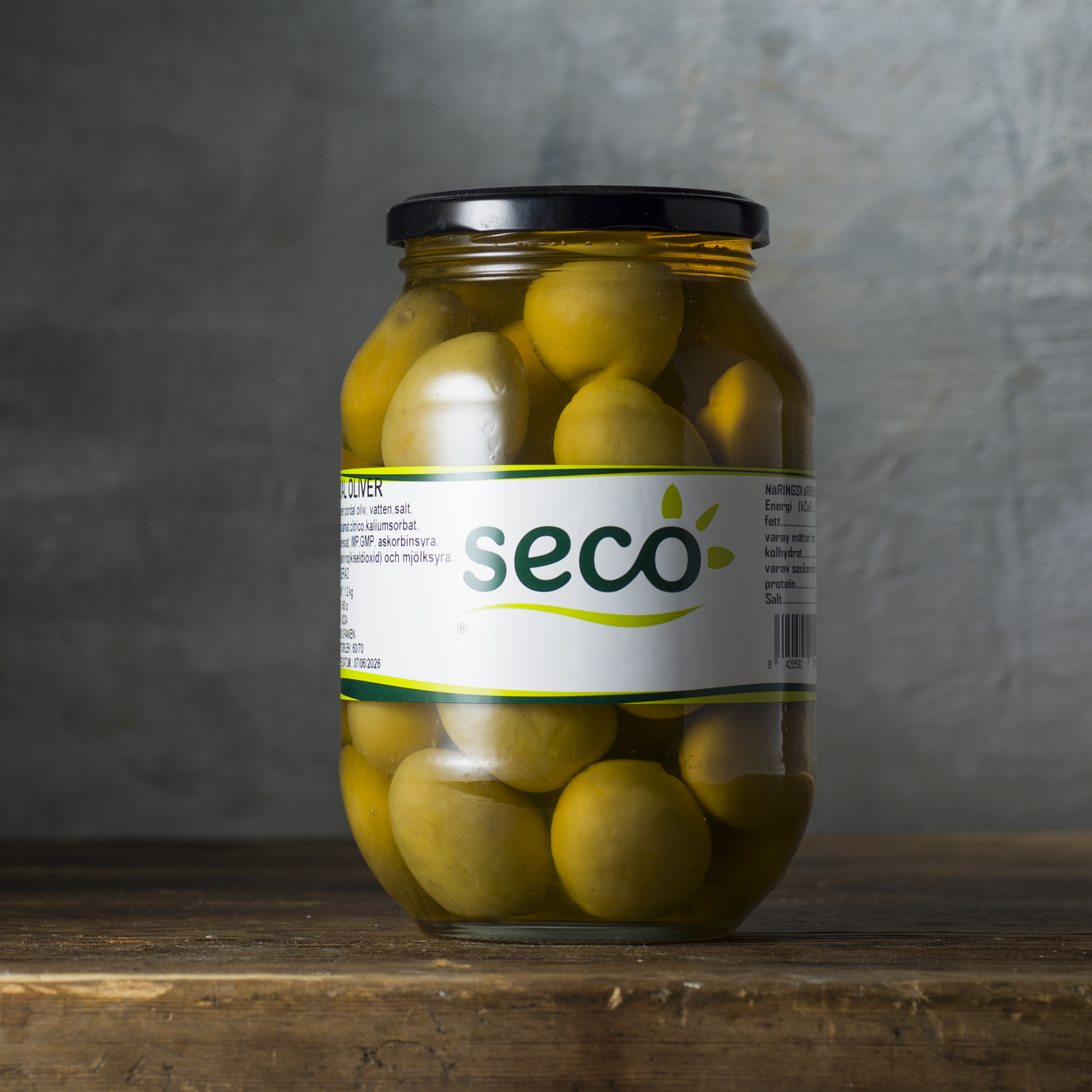 Gordaloliver med kärna 840g