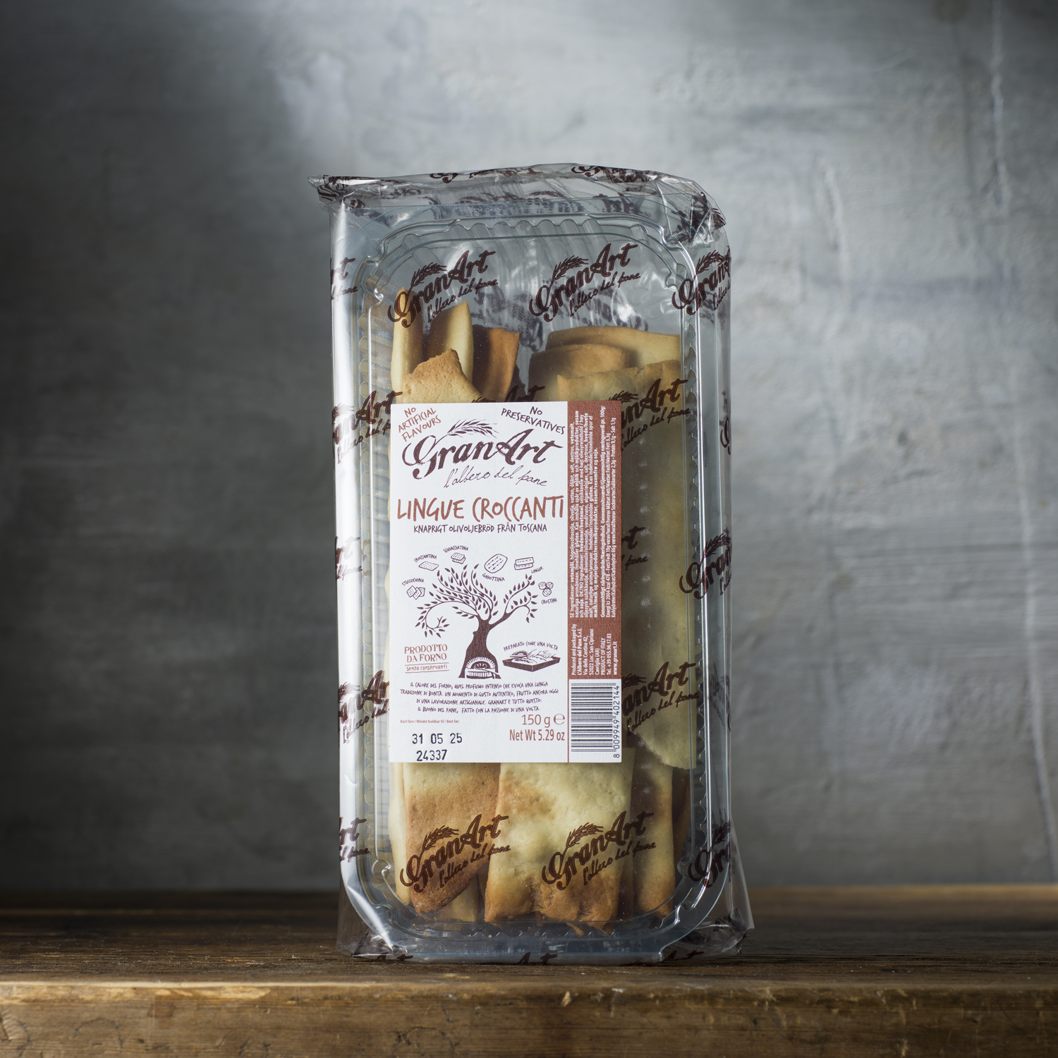 Lingue croccanti naturell