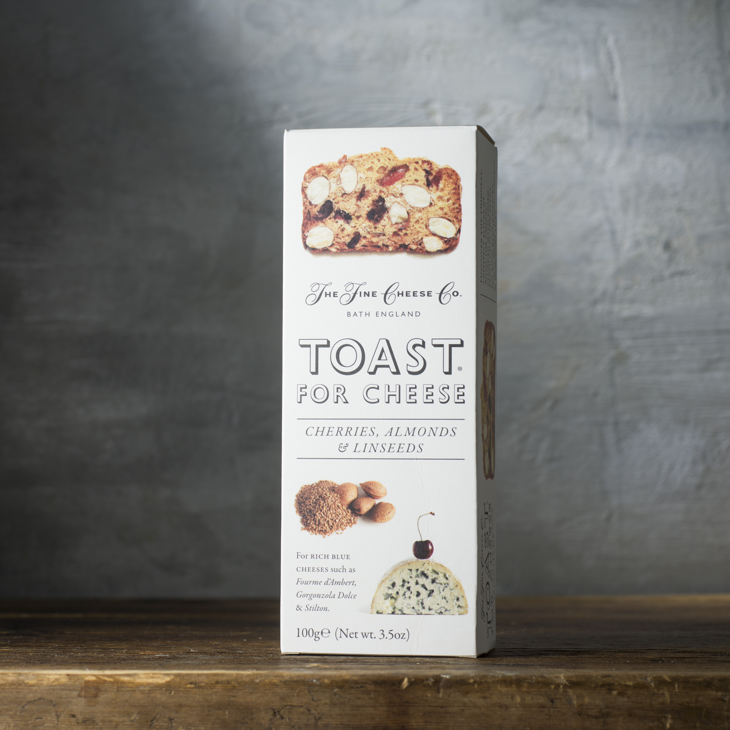 Toast for cheese körsbär